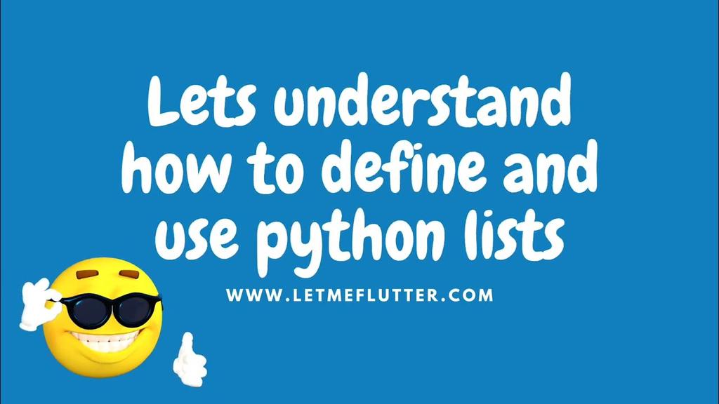 'Video thumbnail for How To Properly Define And Use Python Lists | Python List Tutorial | Python Code Examples'