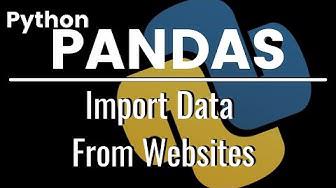 'Video thumbnail for Pandas Import Data From Website To Excel'