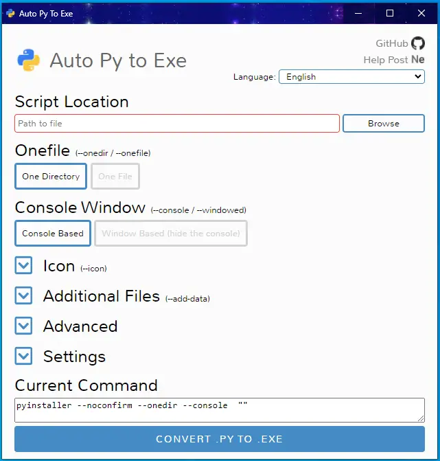 Convert A Python Script To Executable File with GUI Python In Office