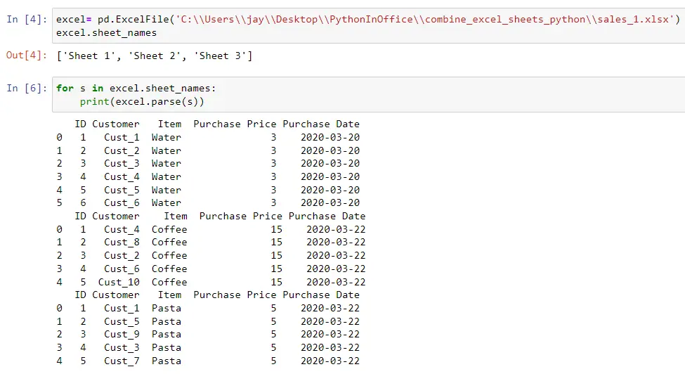 Combine Excel Sheets Using Python - Python In Office